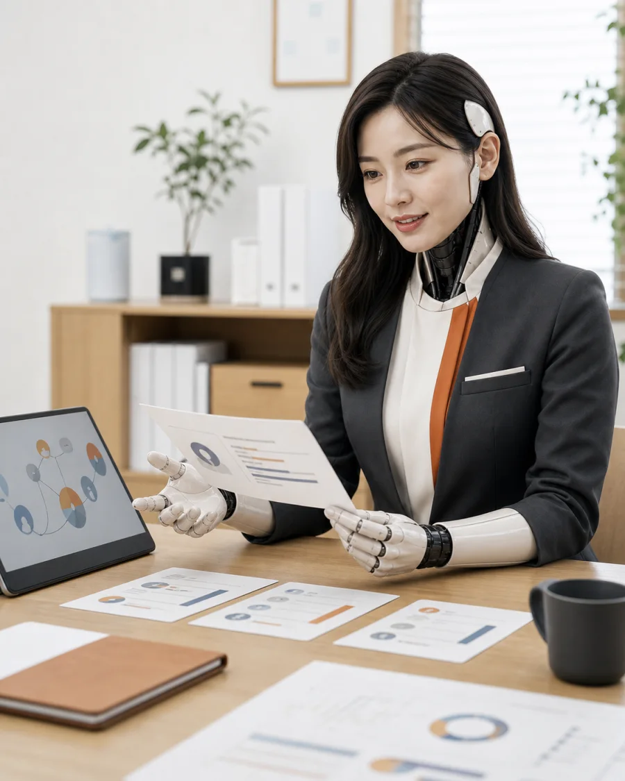 人事・組織AI社員の女性型AI社員