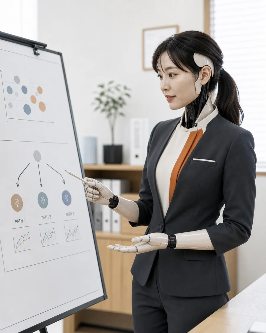 戦略AI社員の女性型AI社員