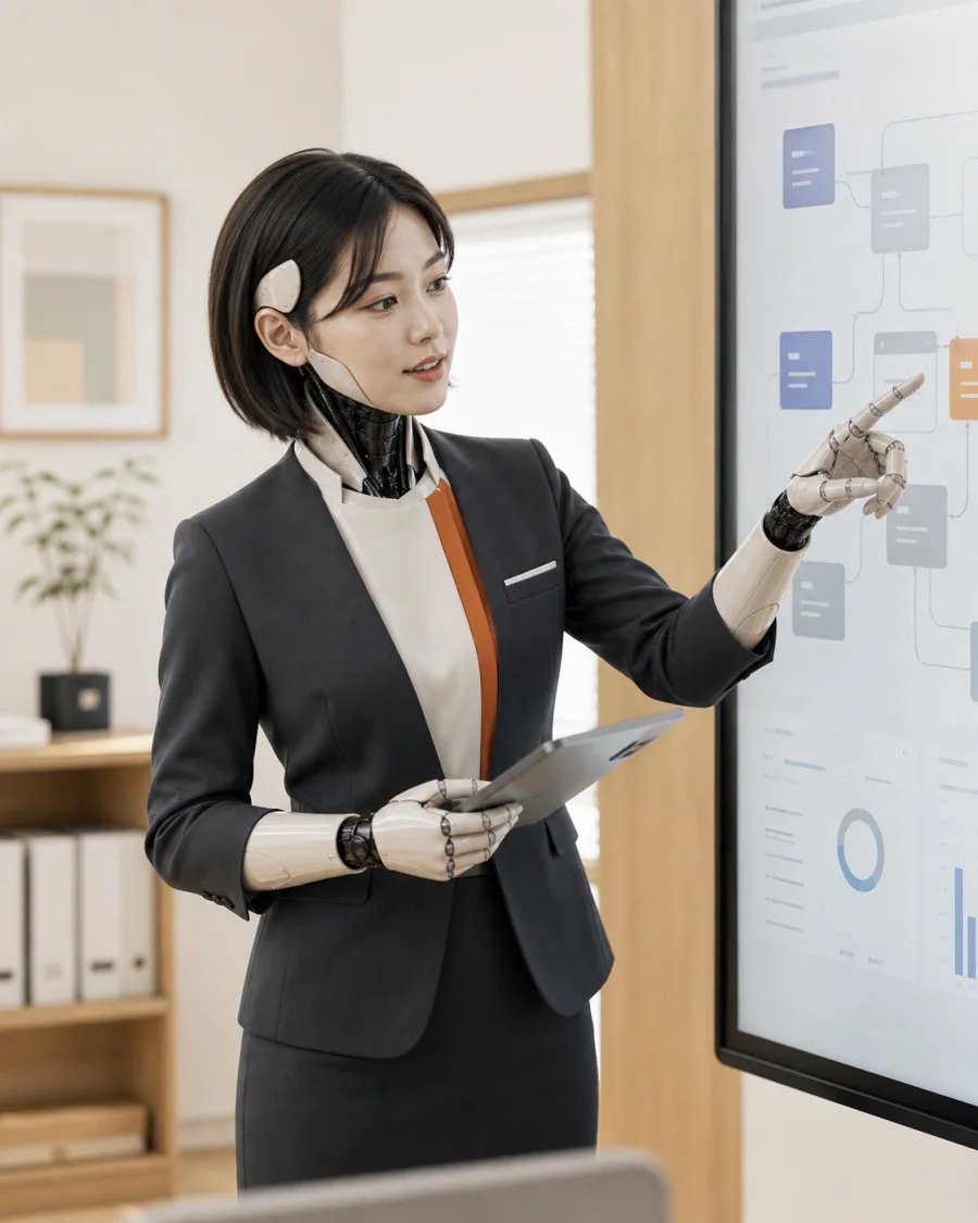IT・DX AI社員の女性型AI社員